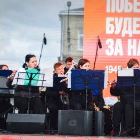 Губернский духовой оркестр в Людиново.
