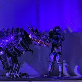 Яркое шоу «Трансформеры на планете пузырей».