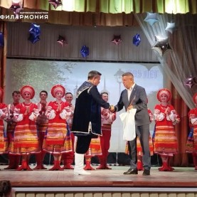 Артисты филармонии поздравили жителей города Мосальск с 795-летием!