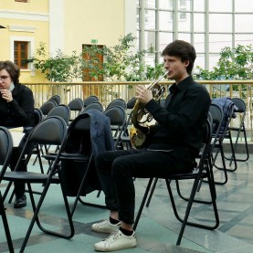 Артисты Калужской филармонии выступили в Государственном музее А. С. Пушкина.